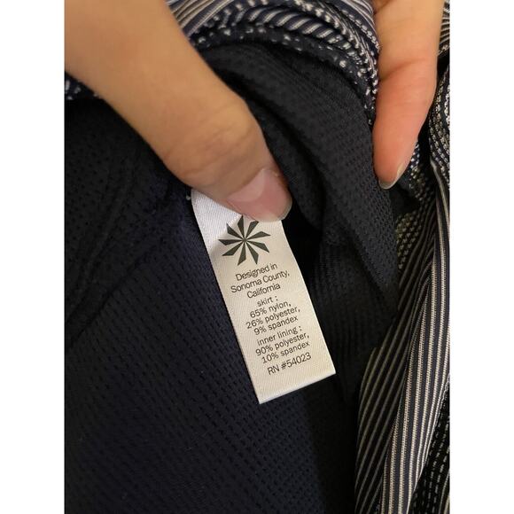 Athleta Skort Women’s Small Swagger Striped Dots Black White Golf Tennis - Picture 8 of 9